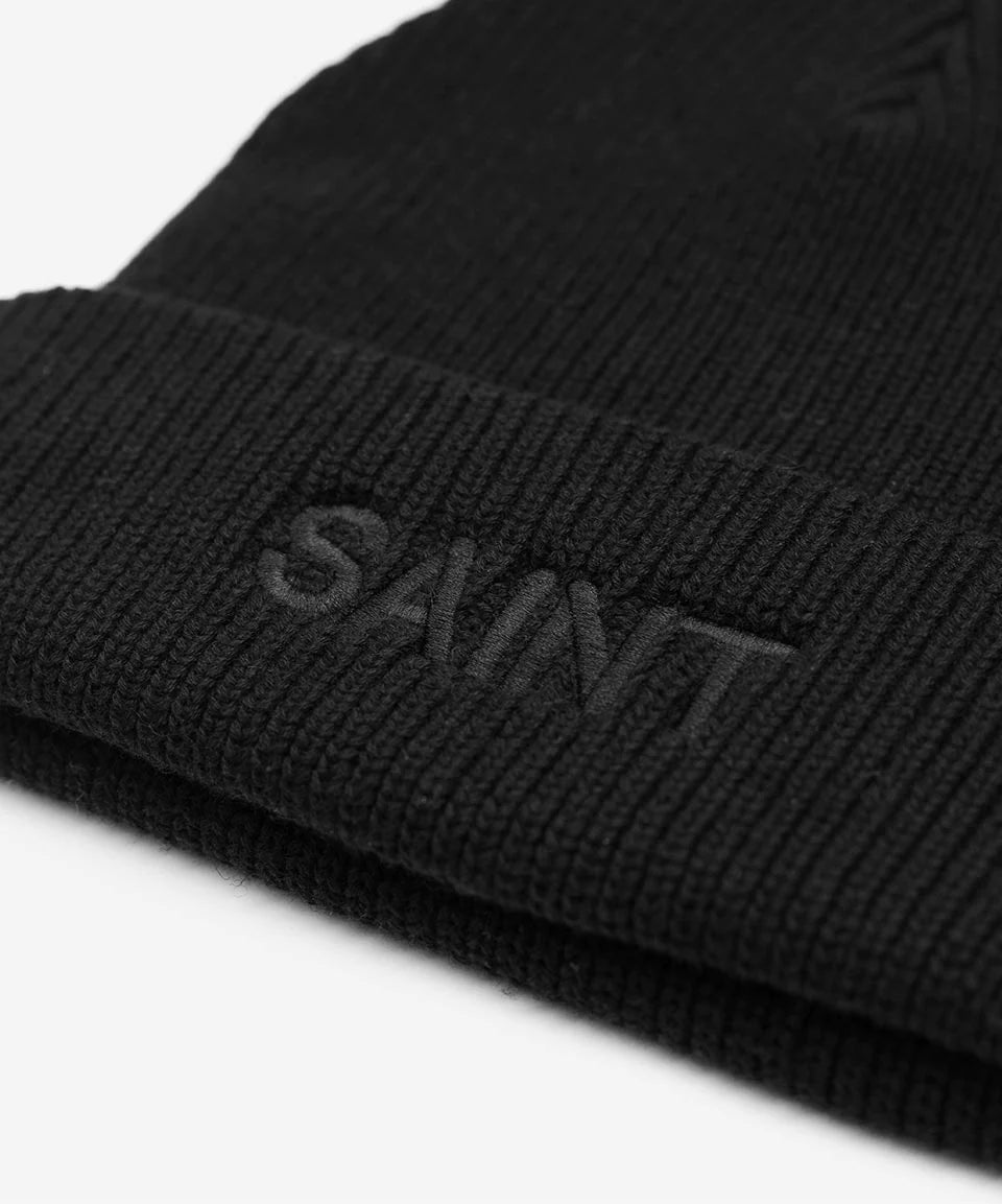 SA1NT NO. 1 SKULL BEANIE BLACK