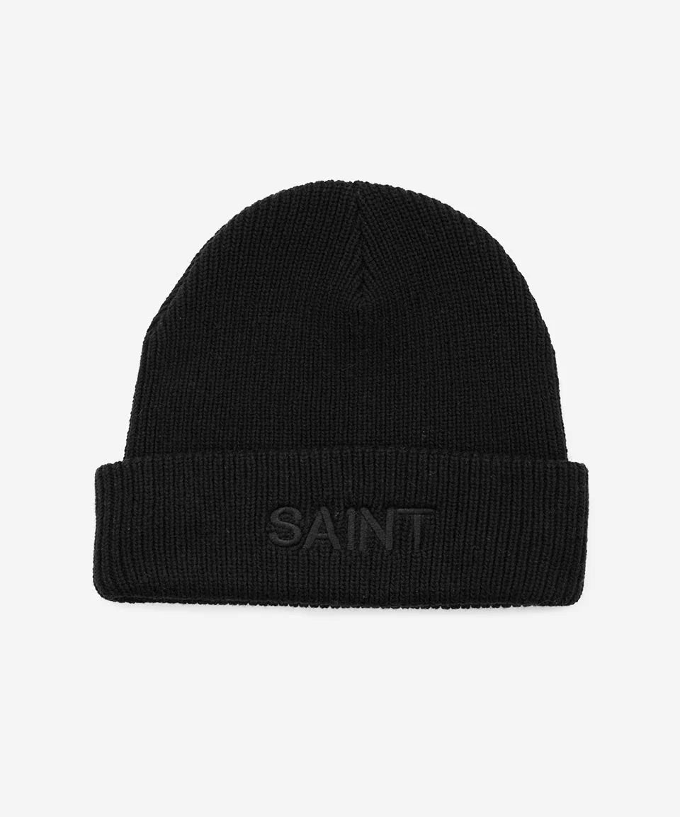 SA1NT NO. 1 SKULL BEANIE BLACK