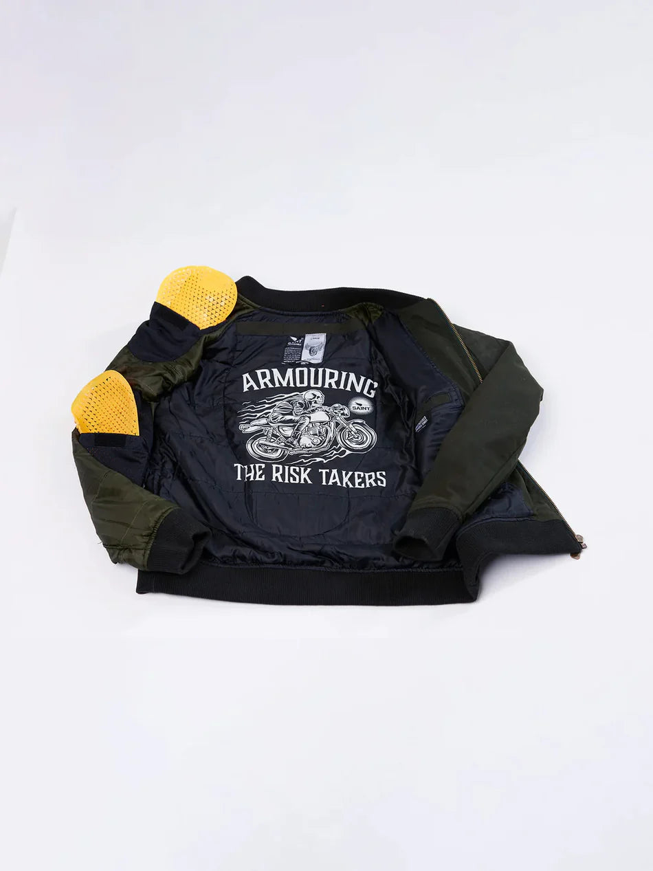 SA1NT-ARMOURED BOMBER JACKET