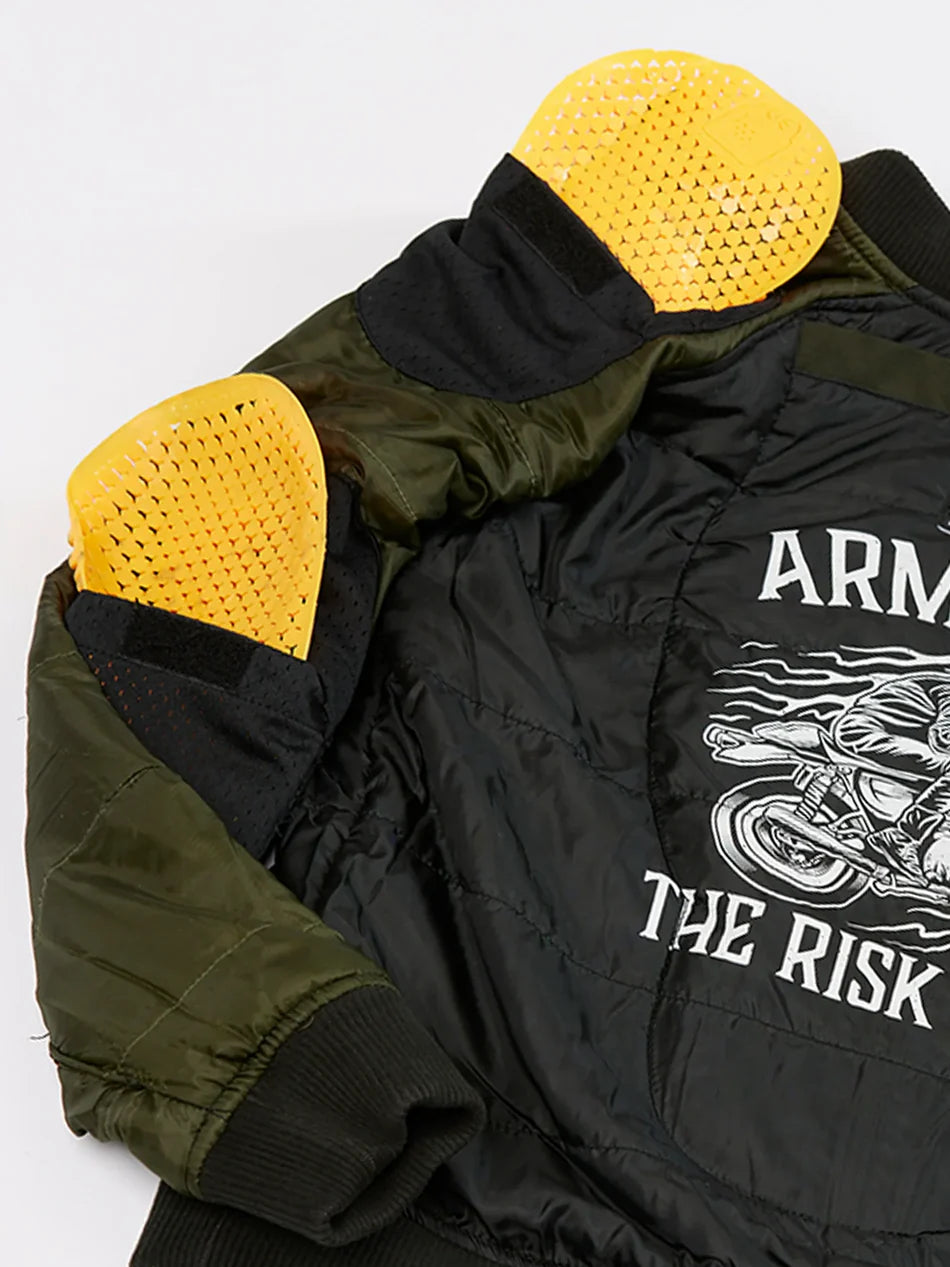 SA1NT-ARMOURED BOMBER JACKET