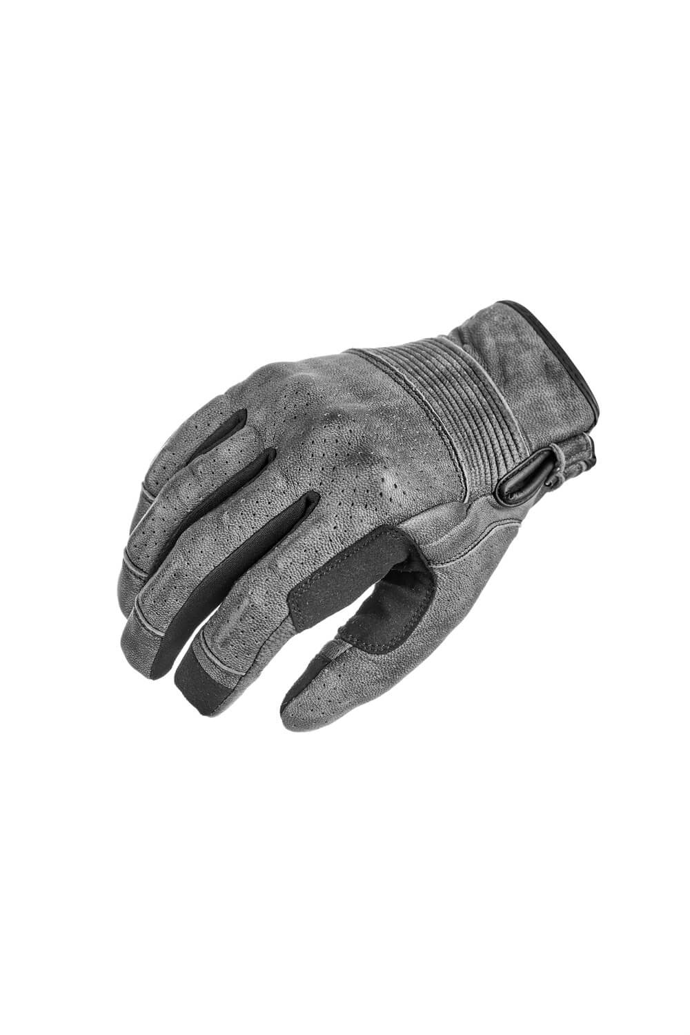 PANDOMOTO-ONYX GREY – Leather Motorcycle Gloves