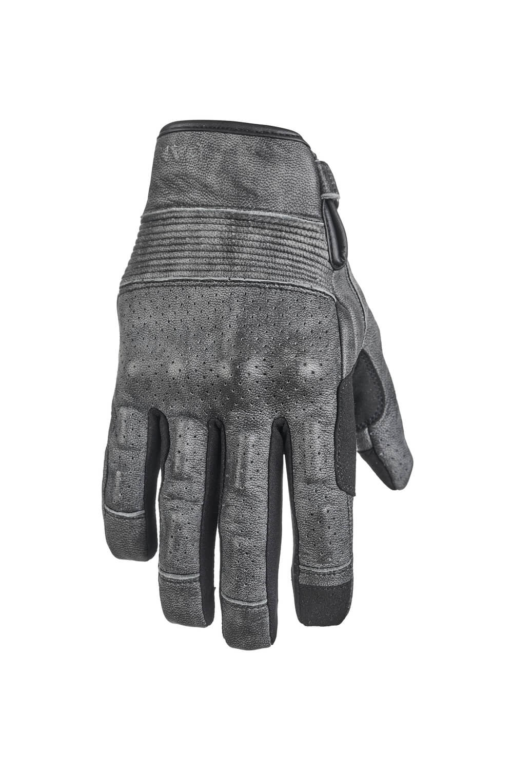 PANDOMOTO-ONYX GREY – Leather Motorcycle Gloves