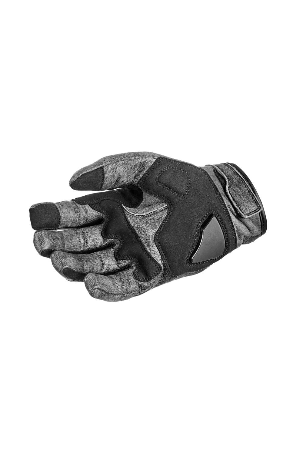 PANDOMOTO-ONYX GREY – Leather Motorcycle Gloves