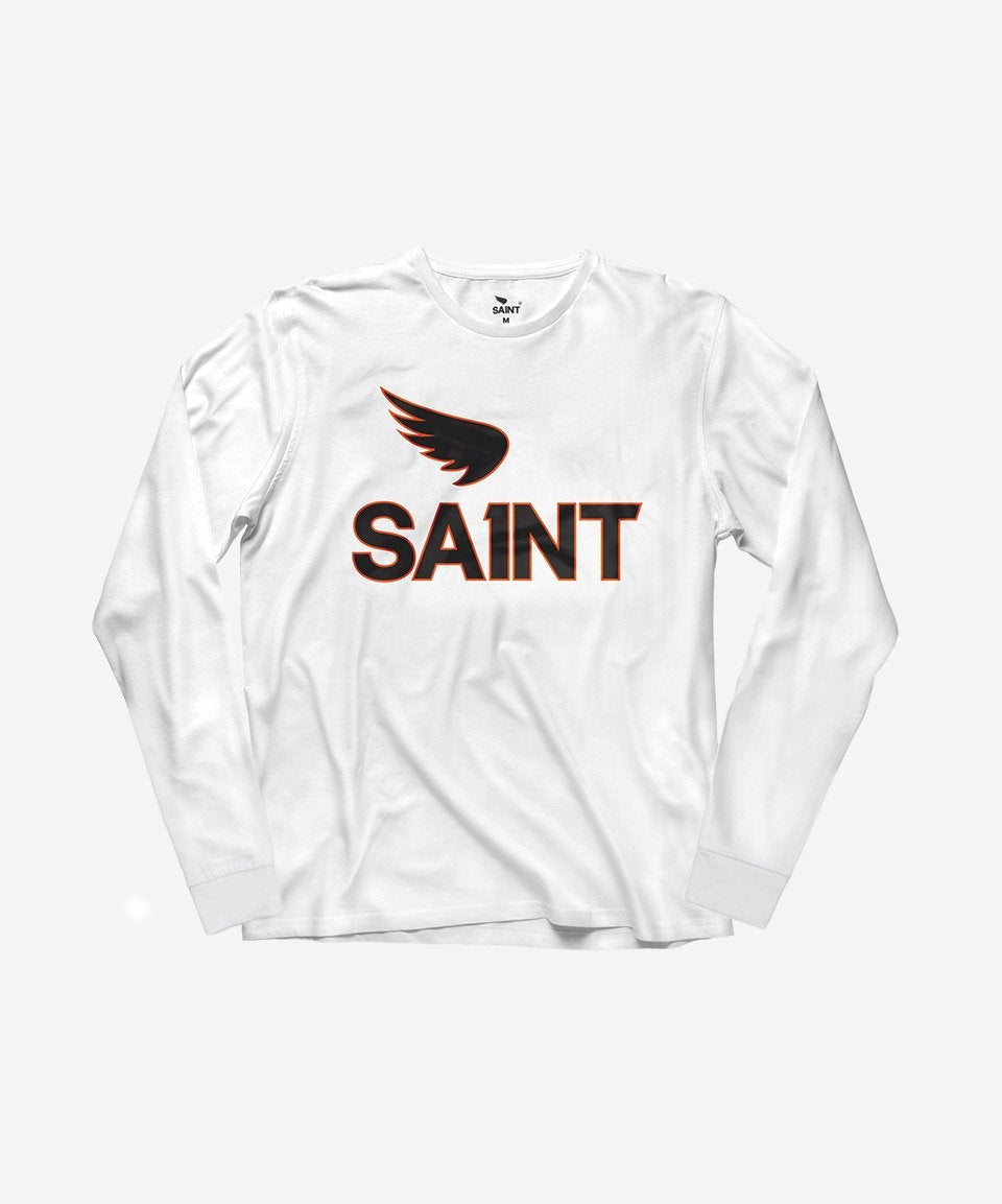 SA1NT KEYLINE NO. 1 LONG SLEEVE TEE WHITE