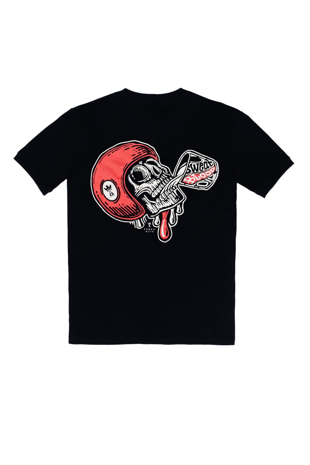 PANDOMOTO-MIKE RED SKULL–T-Shirt