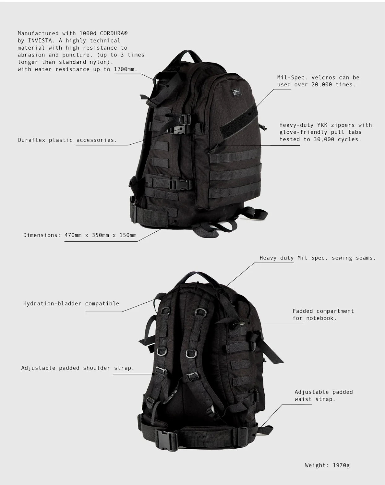 El Solitario-Tactical Forest Backpack<