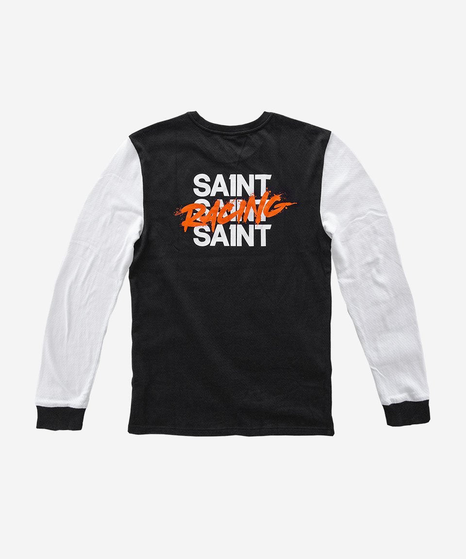 SA1NT-JERSEY RACING MOTOCROSS TOP BLACK/WHITE