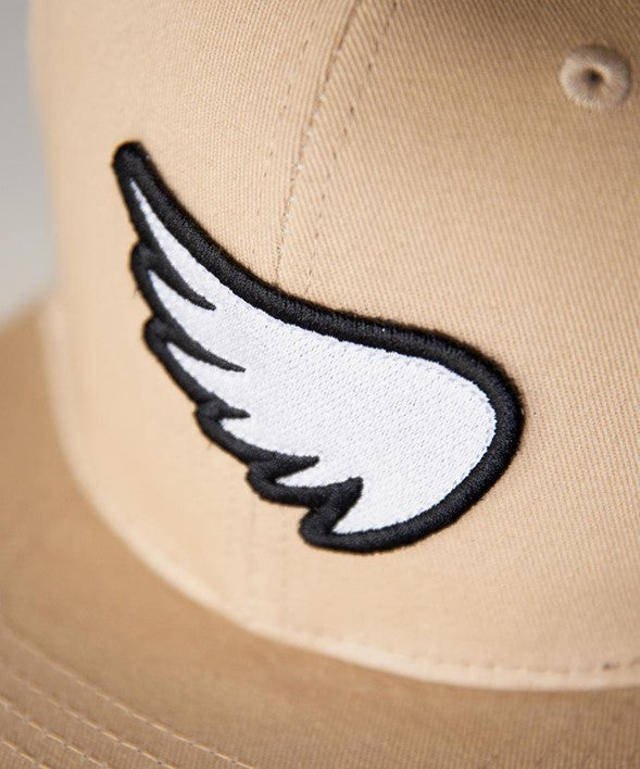 SA1NT-Cap Wing Logo Snapback Sand